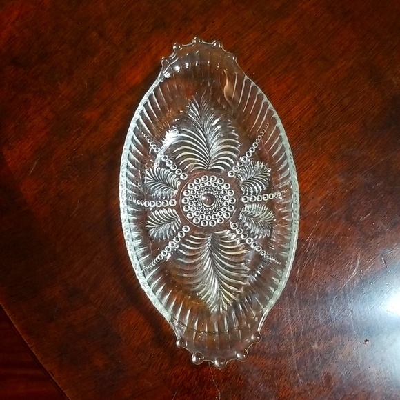 GORGEOUS VINTAGE DEPRESSION 6 PIECE FERN PATTERN DISHES - Picture 1 of 6